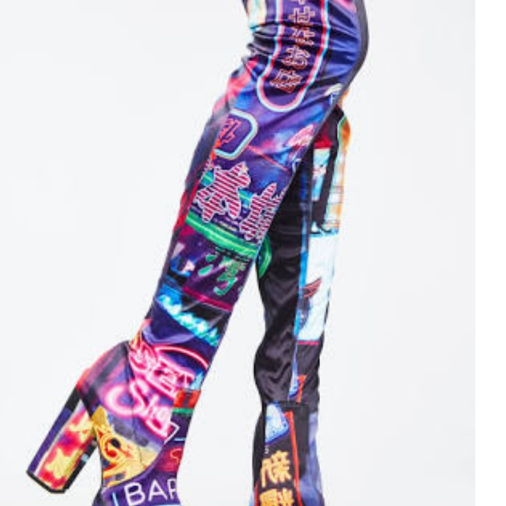 CURRENT MOOD MIDNIGHT CITY THIGH HIGH BOOTS